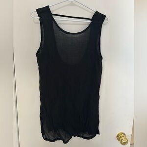 Black Sheer Beach Coverup